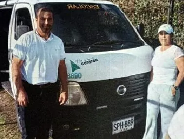 Vehículo de Gildardo Antonio García Buitrago